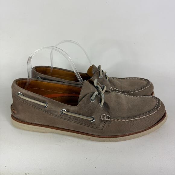 Sperry Authentic Original Boat Shoes Men's 11.5 Brown Leather Slip-on Moc Toe - Picture 2 of 10